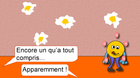 Blague Home sudio (un mur, des oeufs...) : Encore un qu'a tout compris... Apparemment !